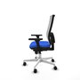 PIQUERAS Y CRESPO Silla de oficina Horna con Mecanismo Sincro, Azul y Blanco