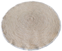 DKD Home Decor Alfombra Balines Fibra Maiz 200x200 cm Marron Claro Flecos