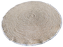 DKD Home Decor Alfombra Balines Fibra Maiz 200x200 cm Marron Claro Flecos