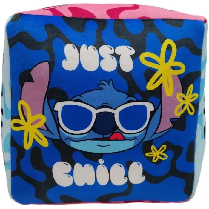 Stitch Cojín Cubo Lilo & STITCH Microfibra 25 x 25 x 25 cm STI3700891702379