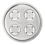 KitchenAid Gourmet Pasta Press KSM150 K45 K90 - Röhrennudelvorsatz (Accesorio para Pasta) en Acero Inoxidable y Plástico, Color Gris