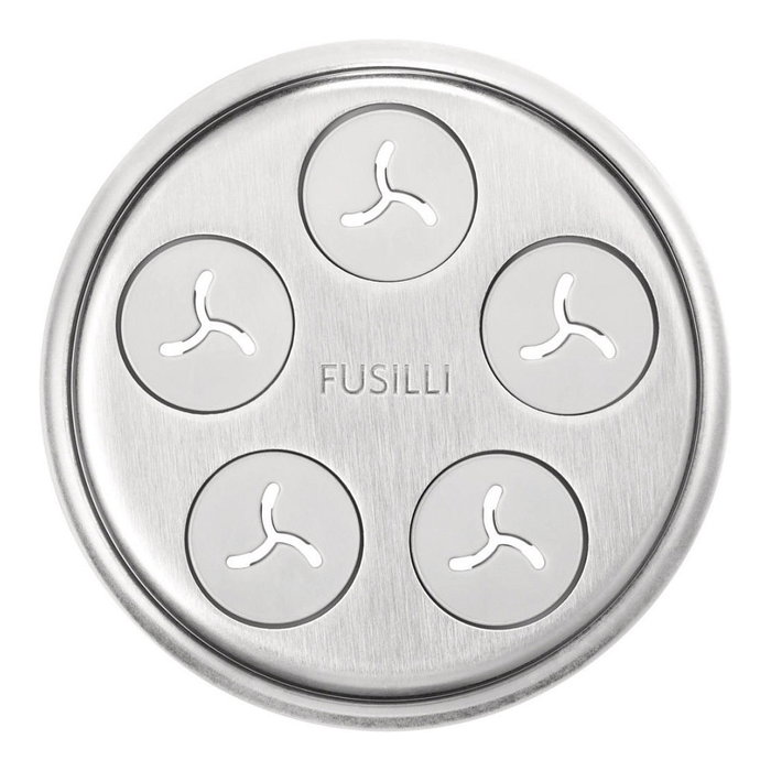 KitchenAid Gourmet Pasta Press KSM150 K45 K90 - Röhrennudelvorsatz (Accesorio para Pasta) en Acero Inoxidable y Plástico, Color Gris