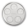 KitchenAid Gourmet Pasta Press KSM150 K45 K90 - Röhrennudelvorsatz (Accesorio para Pasta) en Acero Inoxidable y Plástico, Color Gris
