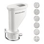 KitchenAid Gourmet Pasta Press KSM150 K45 K90 - Röhrennudelvorsatz (Accesorio para Pasta) en Acero Inoxidable y Plástico, Color Gris