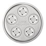 KitchenAid Gourmet Pasta Press KSM150 K45 K90 - Röhrennudelvorsatz (Accesorio para Pasta) en Acero Inoxidable y Plástico, Color Gris