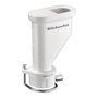 KitchenAid Gourmet Pasta Press KSM150 K45 K90 - Röhrennudelvorsatz (Accesorio para Pasta) en Acero Inoxidable y Plástico, Color Gris