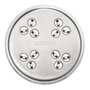 KitchenAid Gourmet Pasta Press KSM150 K45 K90 - Röhrennudelvorsatz (Accesorio para Pasta) en Acero Inoxidable y Plástico, Color Gris