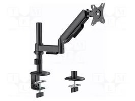 Gembird MA-DA1P-02 Brazo de montaje de pantalla ajustable 17”-32”, Negro