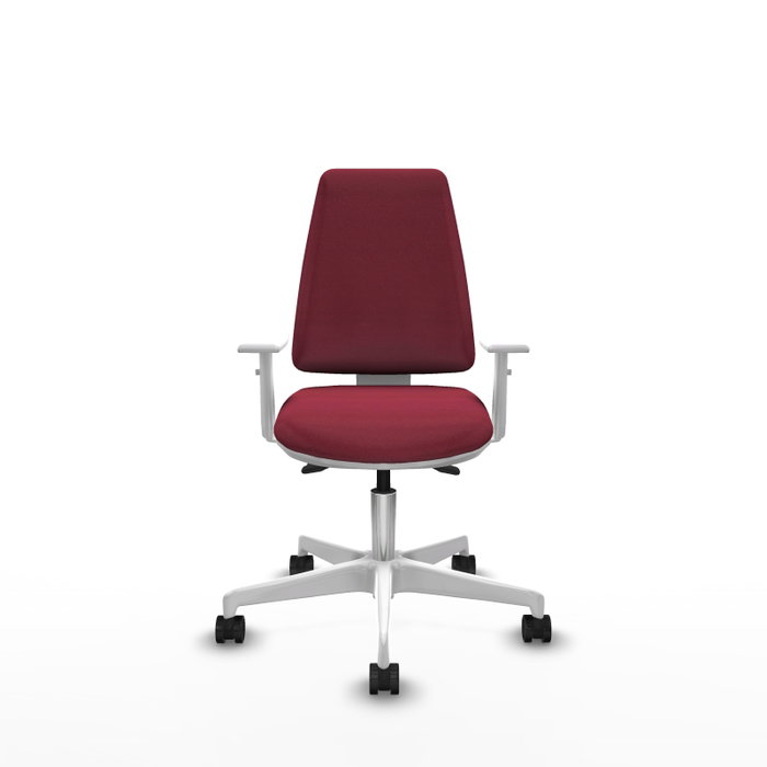 PIQUERAS Y CRESPO Silla de oficina Elche con mecanismo Asincro color Granate