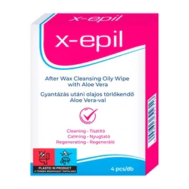 X-Epil After Waxing Oily Wipes, 4 uds