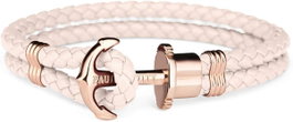Paul Hewitt Pulsera de Cuero Beige PH-L-R-PR-M