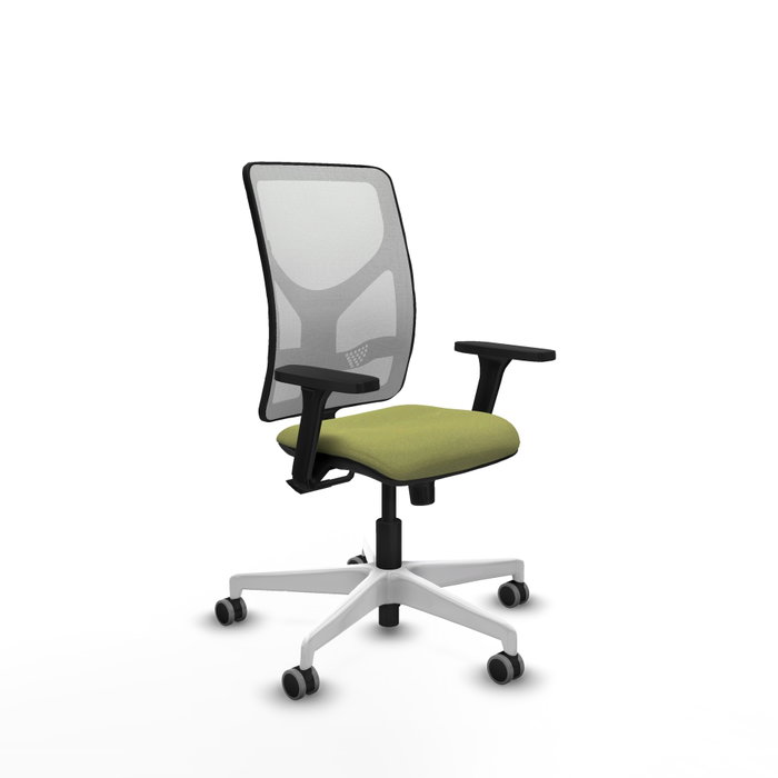 PIQUERAS Y CRESPO Silla de oficina Motilla con Mecanismo Sincro Verde Oliva y Blanco PIQUERAS Y CRESPO Silla de oficina Motilla con Mecanismo Sincro Verde Oliva y Blanco