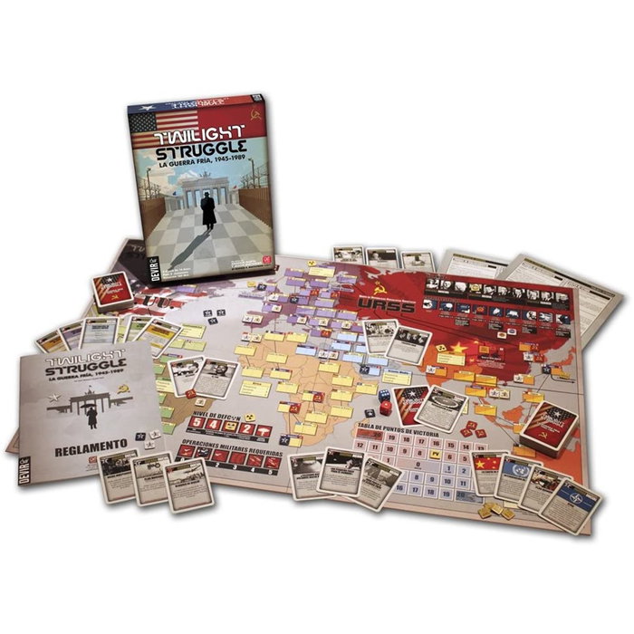 Devir Twilight Struggle: La Guerra Fría - Juego de Mesa Estratégico Histórico para 2 Jugadores, a Partir de 14 Años (PEGI 14), Editorial Devir