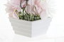 DKD Home Decor Planta de Crisantemo Rosa en PVC y Tela 16x16x25 cm