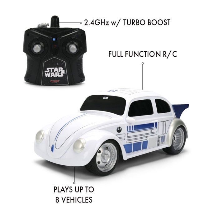 Jada Star Wars R2-D2 VW Drag Beetle 1:16 Teledirigido