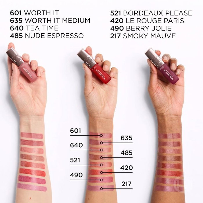 L'Oréal Paris HYALURON TINT Lip Stain Serum #485-Nude Espresso
