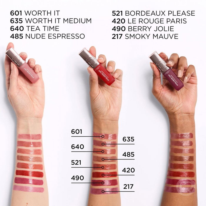 L'Oréal Paris HYALURON TINT Lip Stain Serum #485-Nude Espresso