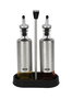 Quttin Set de 2 Aceiteras de Inox con Soporte (8 Unidades)