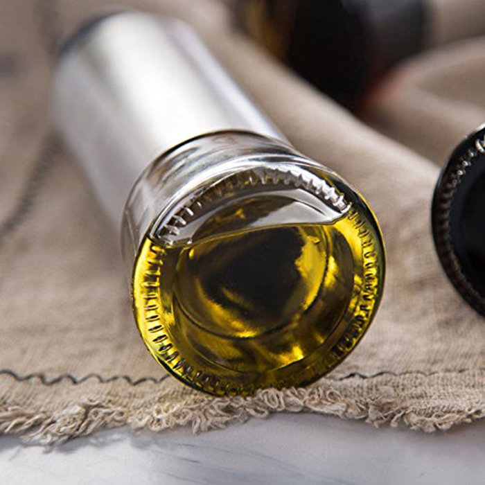 Quttin Set de 2 Aceiteras de Inox con Soporte (8 Unidades)