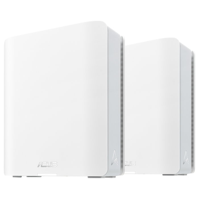 ASUS ZenWiFi BT8 WiFi 7 Mesh System Paquete de 2, WLAN BE14000 Tribanda, 2 puertos 2.5GbE + 2 puertos 1GbE, Cobertura hasta 550 m2