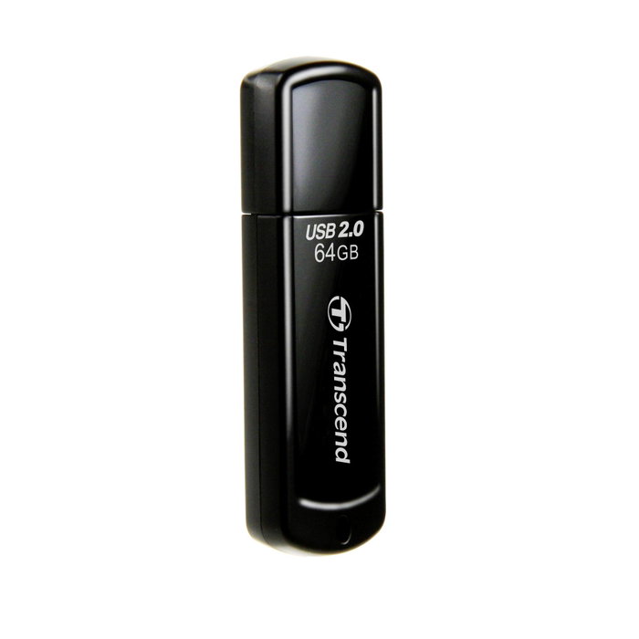 Transcend JetFlash 350 USB 2.0 64 GB Negro