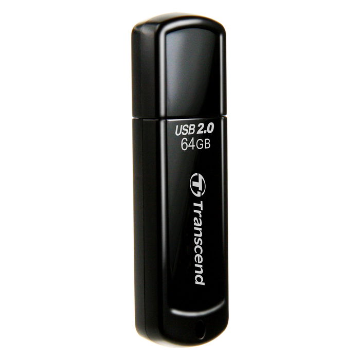 Transcend JetFlash 350 Memoria USB 64GB Negro