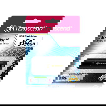 Transcend JetFlash 350 Memoria USB 64GB Negro