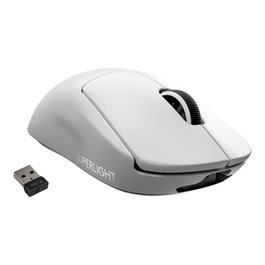 Logitech PRO X SUPERLIGHT - Ratón Gaming Inalámbrico Ultraligero, Blanco (Ref. 910-005942)