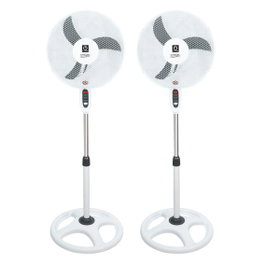 Thulos Ventilador de Pie F16Sfv2 - Pack de 2 Unidades - 40 cm, 3 Velocidades, Oscilante, 45W
