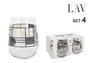 LAV Set 4 Vasos 475cc Gaia Abstract (6 Cajas)