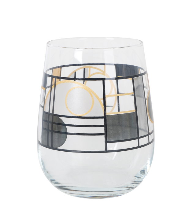 LAV Set 4 Vasos 475cc Gaia Abstract (6 Cajas)