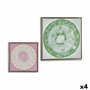 Lienzo Gift Decor Abstracto 52,5 x 2,8 x 52,5 cm (4 Unidades)