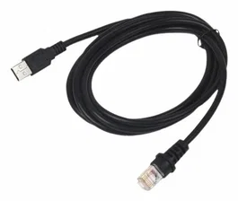 Datalogic 90A052361 Cable de Carga USB A a RJ-45 Negro 1,2 m