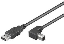 MicroConnect Cable USB 2.0 Tipo A a Tipo B, 1 metro, 480 Mbps, para conectar impresoras y escáneres