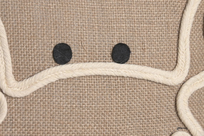 DKD Home Decor Cnacc 26 Cojín Mediterraneo Natural Blanco 45x45x12 cm (12 Unidades) Yute Poliester Bordado Cremallera