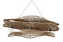 DKD Home Decor Lámpara de Techo de Fibras Naturales 112x50x29 cm