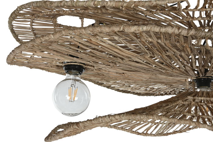 DKD Home Decor Lámpara de Techo de Fibras Naturales 112x50x29 cm DKD Home Decor Lámpara de Techo de Fibras Naturales 112x50x29 cm