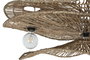 DKD Home Decor Lámpara de Techo de Fibras Naturales 112x50x29 cm