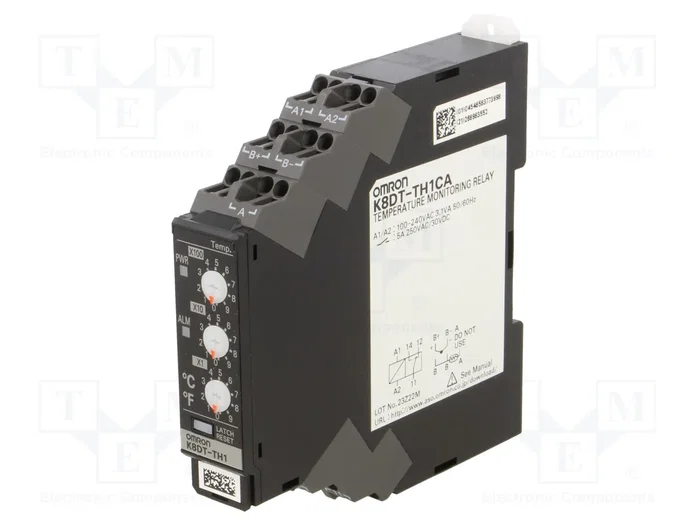 OMRON Relé de monitorización de temperatura K8DT-TH1CA 100-240VAC OMRON Relé de monitorización de temperatura K8DT-TH1CA 100-240VAC