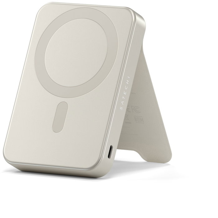 Satechi OntheGo Magnetic Qi2 Powerbank Stand 10000 mAh Sand Satechi OntheGo Magnetic Qi2 Powerbank Stand 10000 mAh Sand
