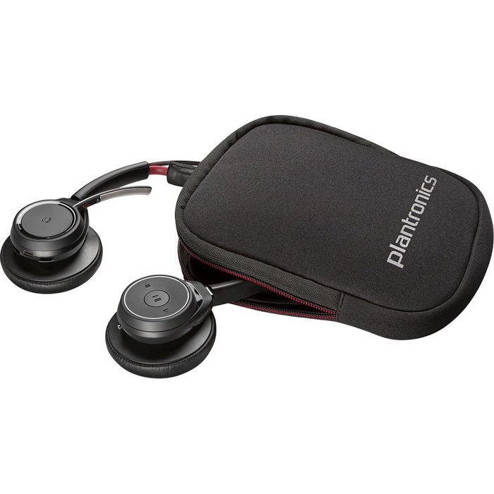 Poly Plantronics Voyager Focus UC Auriculares Diadema con Cancelación Activa de Ruido B825-M Bluetooth para Oficina y Llamadas
