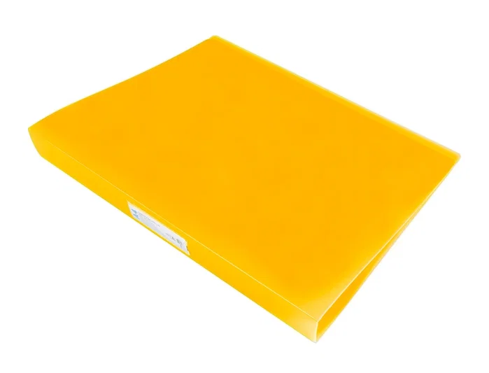 Liderpapel Carpeta de 4 anillas 25 mm Amarillo fluor opaco DIN A4