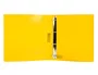 Liderpapel Carpeta de 4 anillas 25 mm Amarillo fluor opaco DIN A4