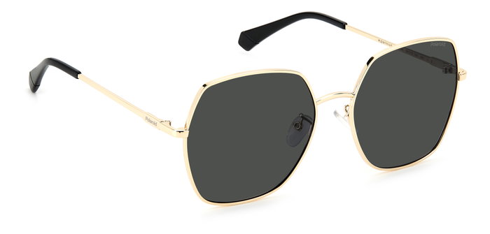 Polaroid PLD-6178-G-S-RHL-M9 Gafas de Sol Octogonal Dorado Negro
