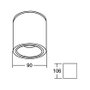 Brumberg. Leuchten AB-Downlight DOLOK redondo negro 14,6W 230V
