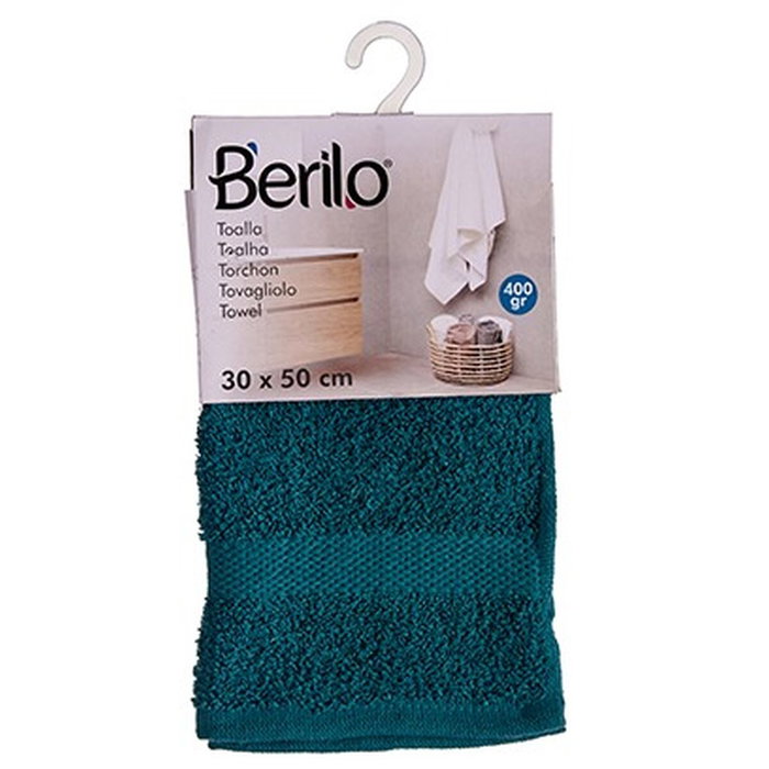 Toalla de baño Berilo Azul 80 % algodón 20 % Poliéster 30 x 50 cm 30 x 50 x 0,2 cm 25 x 1,5 x 15 cm (12 Unidades) Toalla de baño Berilo Azul 80 % algodón 20 % Poliéster 30 x 50 cm 30 x 50 x 0,2 cm 25 x 1,5 x 15 cm (12 Unidades)