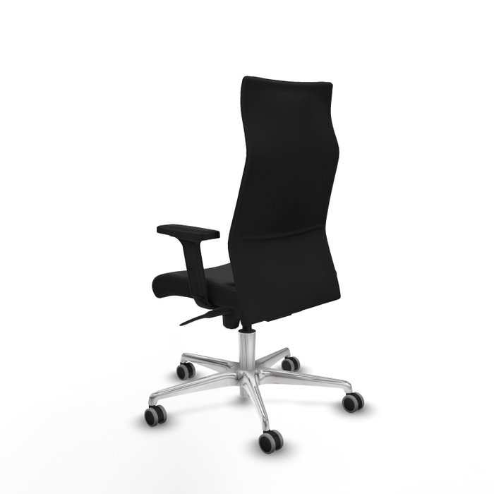 PIQUERAS Y CRESPO Sillón Albacete Negro con Mecanismo Sincro y Base de Aluminio PIQUERAS Y CRESPO Sillón Albacete Negro con Mecanismo Sincro y Base de Aluminio