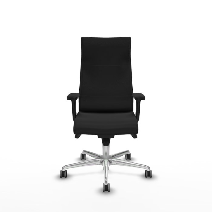PIQUERAS Y CRESPO Sillón Albacete Negro con Mecanismo Sincro y Base de Aluminio PIQUERAS Y CRESPO Sillón Albacete Negro con Mecanismo Sincro y Base de Aluminio