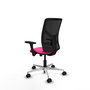 PIQUERAS Y CRESPO Silla de oficina Motilla con mecanismo Sincro/Traslack, Rosa y Negro