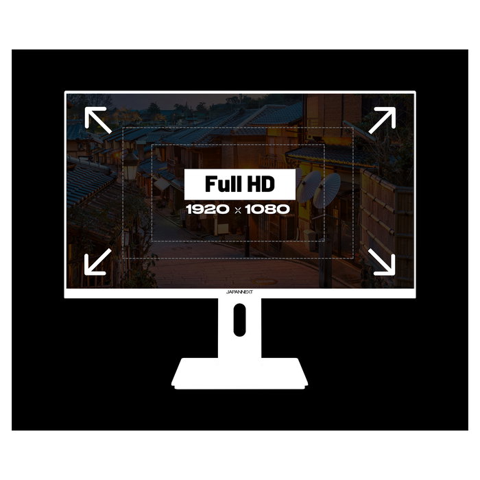 JAPANNEXT JN-I238FHD120F-HSP-W Gaming Monitor IPS 23.8" Full HD, 120Hz, 0.5ms, FreeSync, Altavoces, Blanco